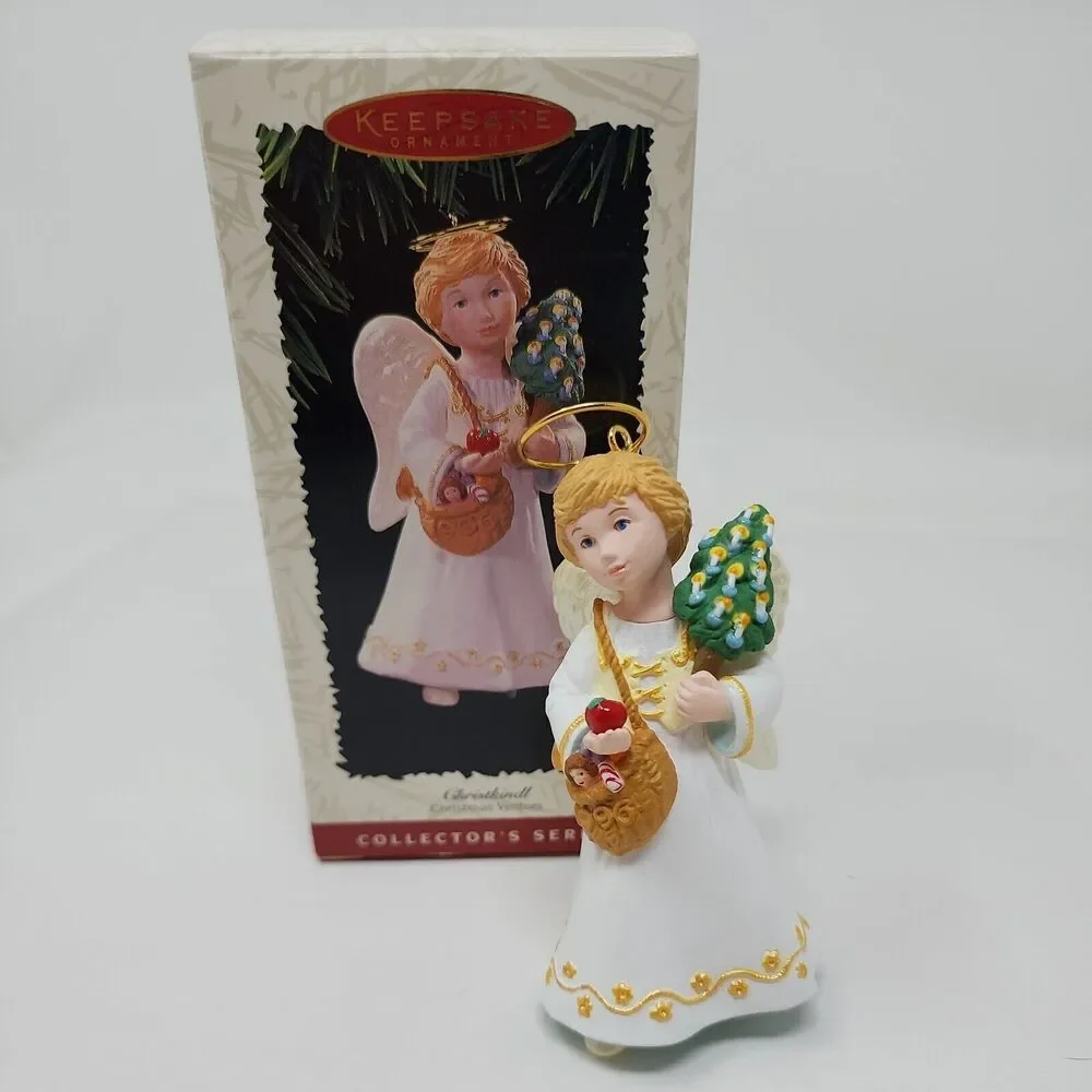 Hallmark 1996 Christkindl Keepsake Ornament Christmas Visitors Angel 2nd U109/31